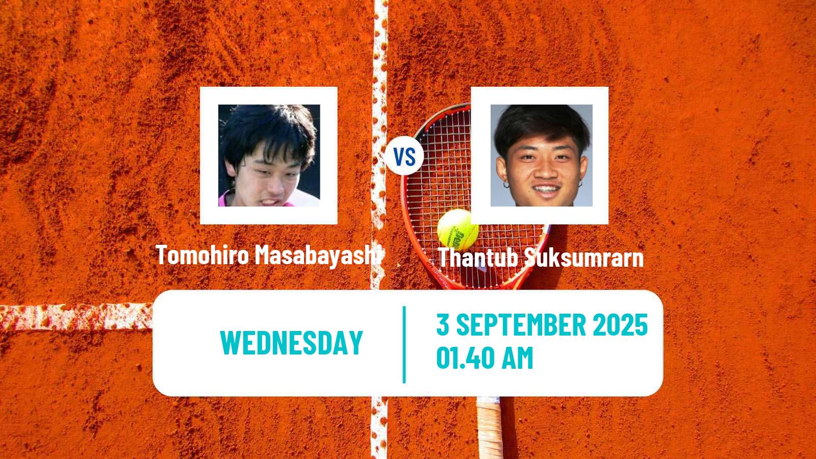 Tennis ITF M25 Nakhon Pathom Men Tomohiro Masabayashi - Thantub Suksumrarn