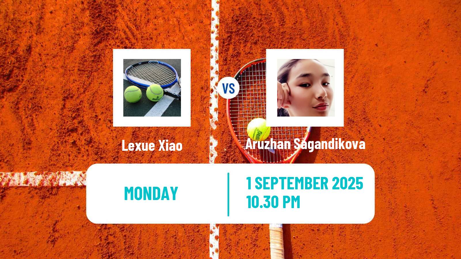 Tennis ITF W15 Luan 8 Women Lexue Xiao - Aruzhan Sagandikova