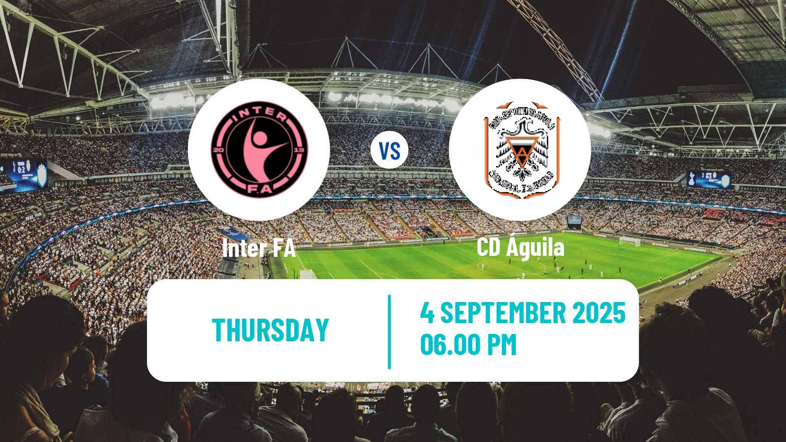 Soccer El Salvador Primera Division Inter FA - Águila