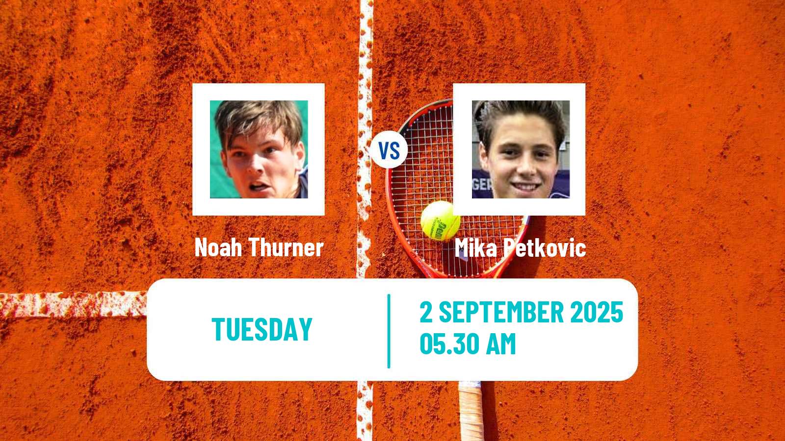 Tennis ITF M15 Haren Men 2025 Noah Thurner - Mika Petkovic