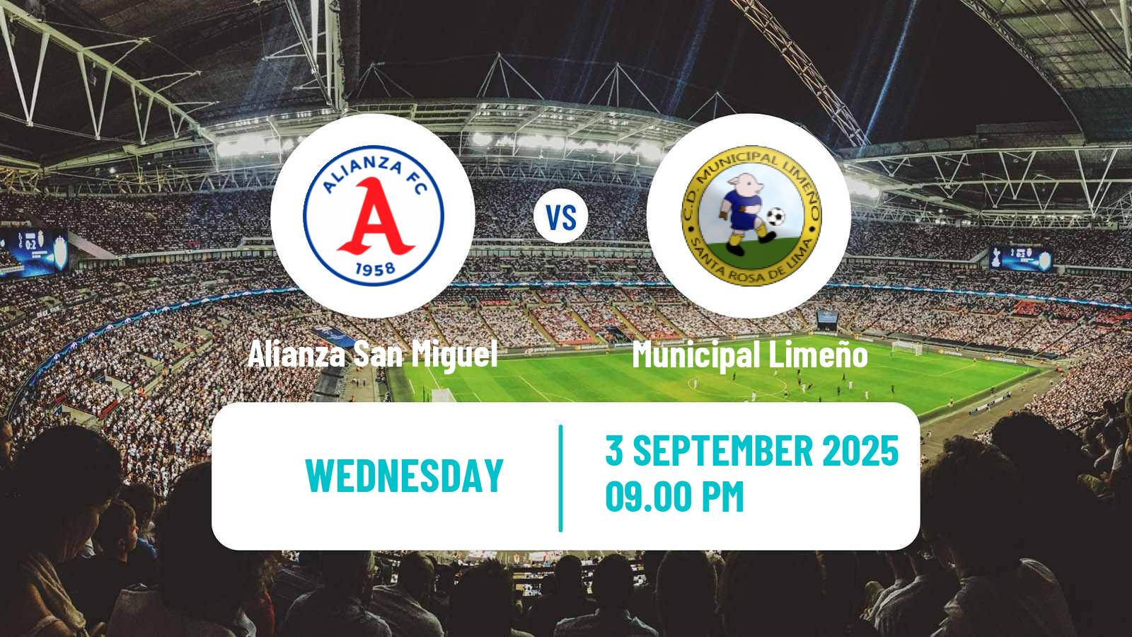 Soccer El Salvador Primera Division Alianza San Miguel - Municipal Limeño