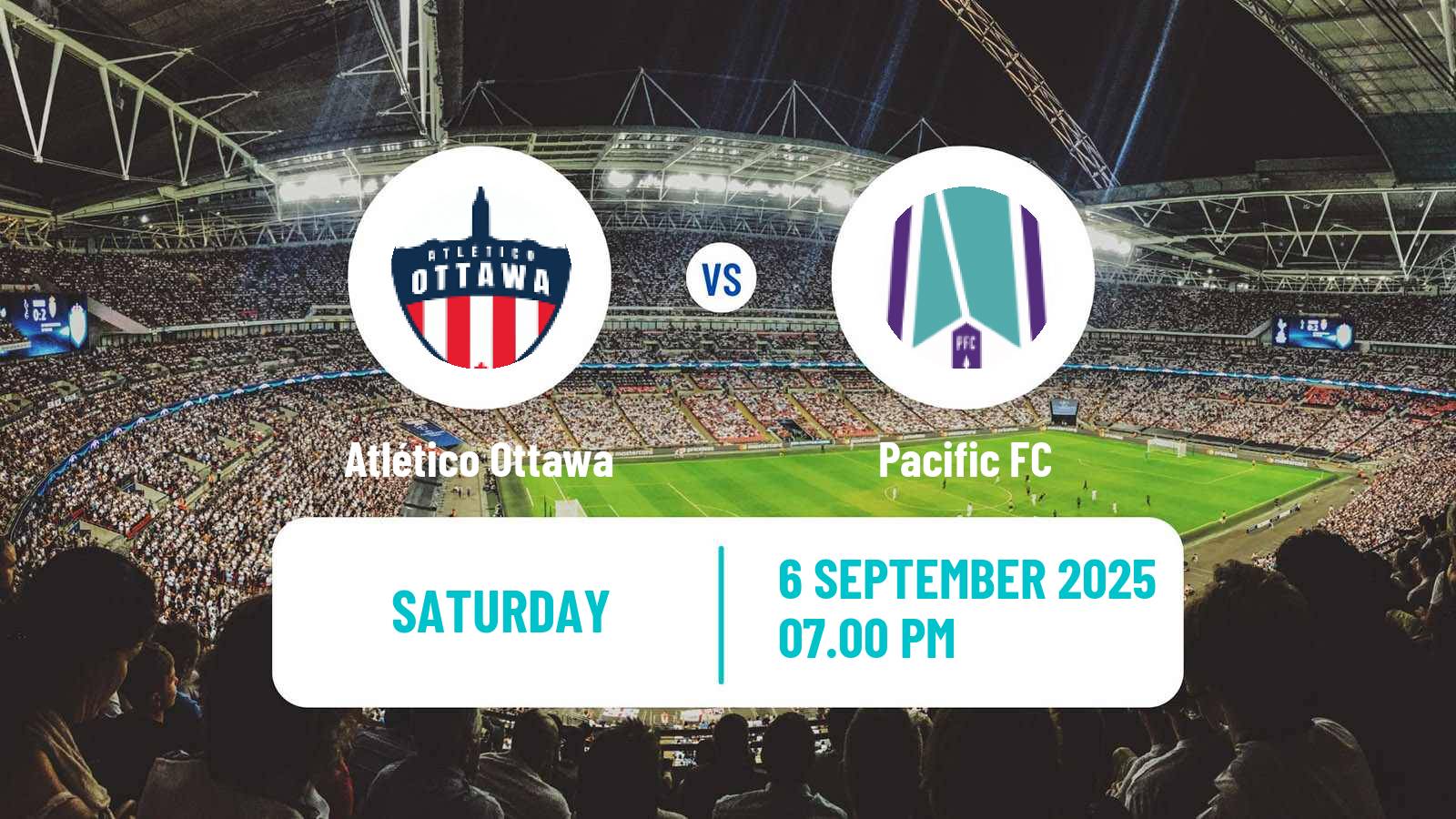 Soccer Canadian Premier League Atlético Ottawa - Pacific FC