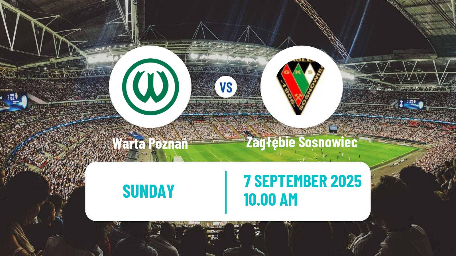 Soccer Polish Division 2 Warta Poznań - Zagłębie Sosnowiec