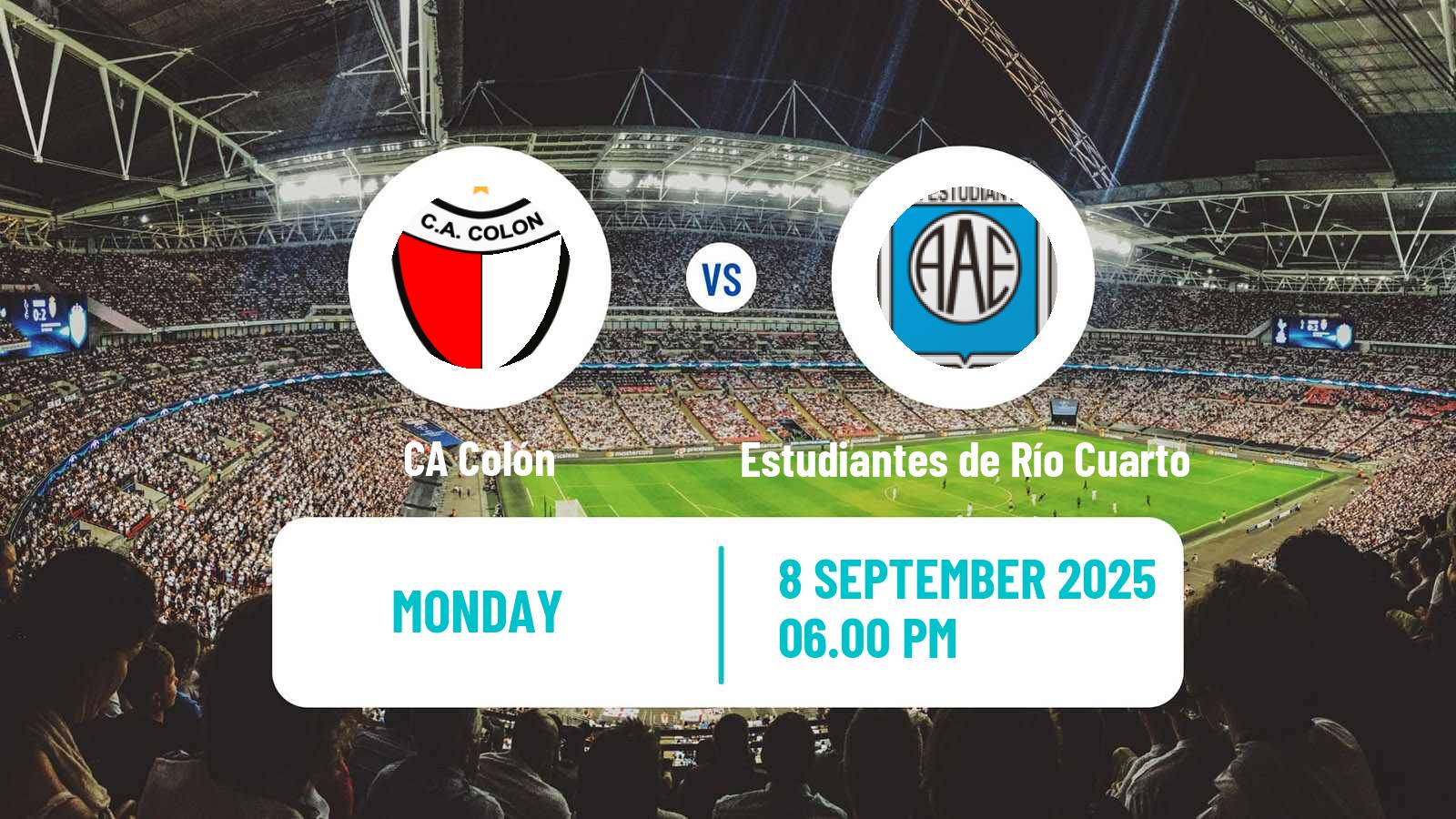 Soccer Argentinian Primera Nacional Colón - Estudiantes de Río Cuarto