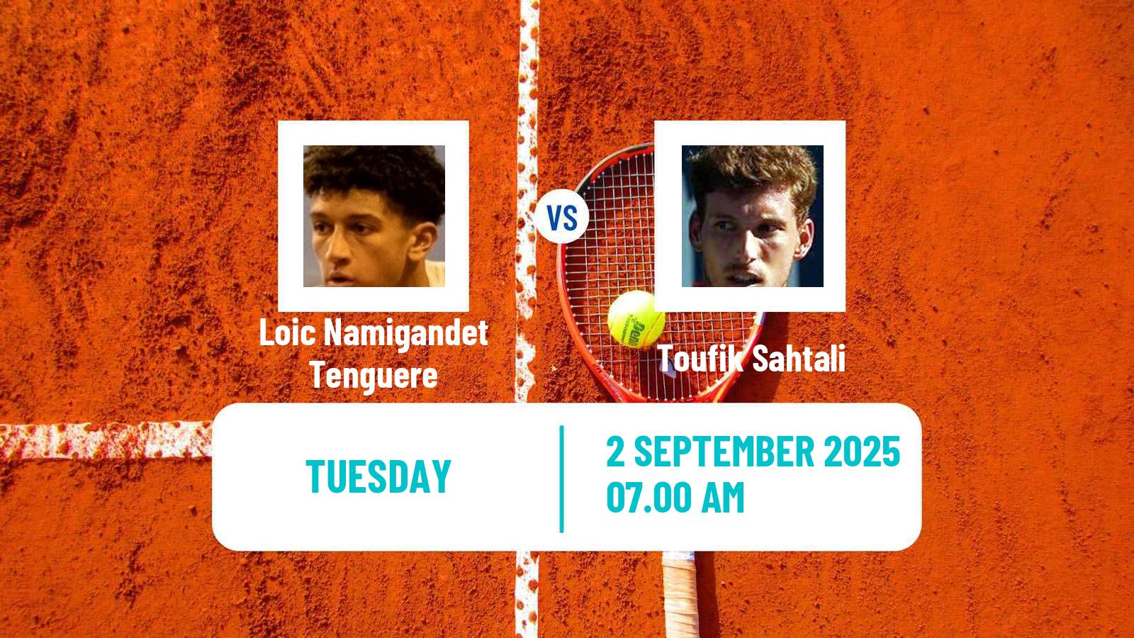 Tennis ITF M15 Monastir 33 Men Loic Namigandet Tenguere - Toufik Sahtali