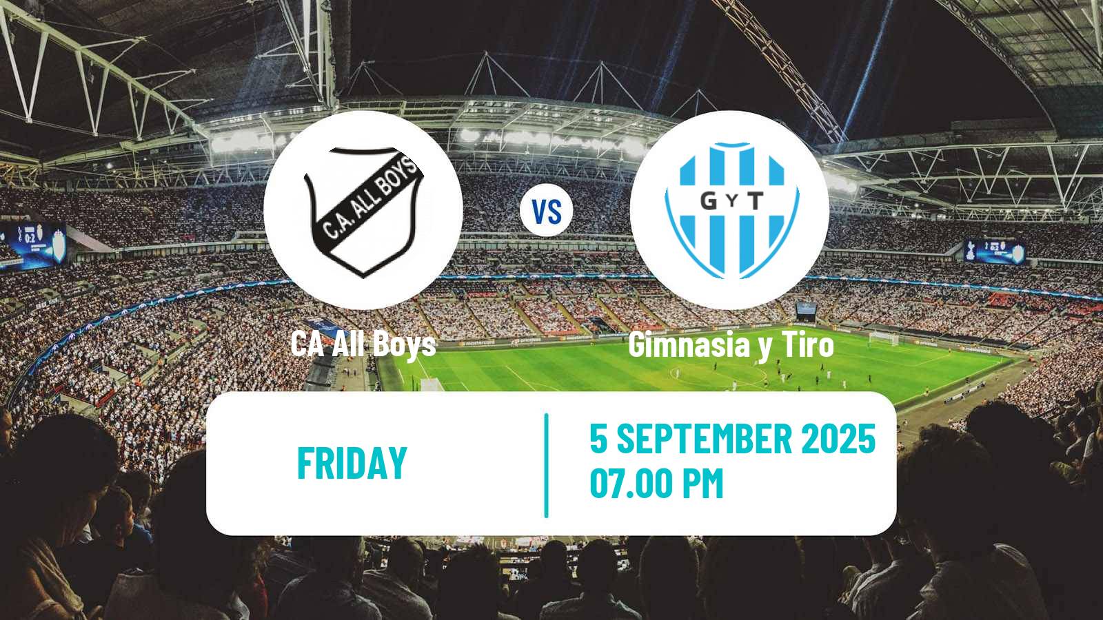 Soccer Argentinian Primera Nacional All Boys - Gimnasia y Tiro