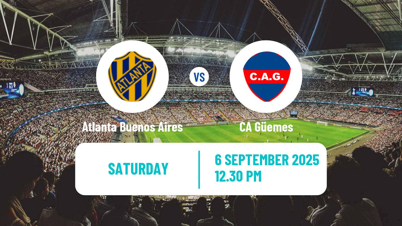 Soccer Argentinian Primera Nacional Atlanta Buenos Aires - Güemes