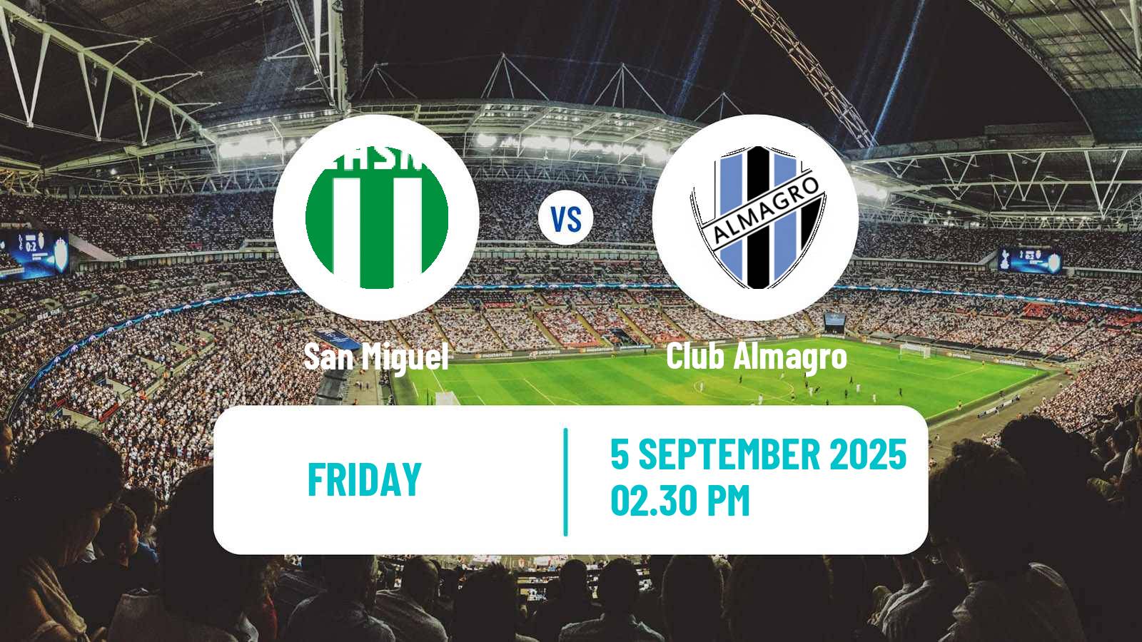 Soccer Argentinian Primera Nacional San Miguel - Club Almagro
