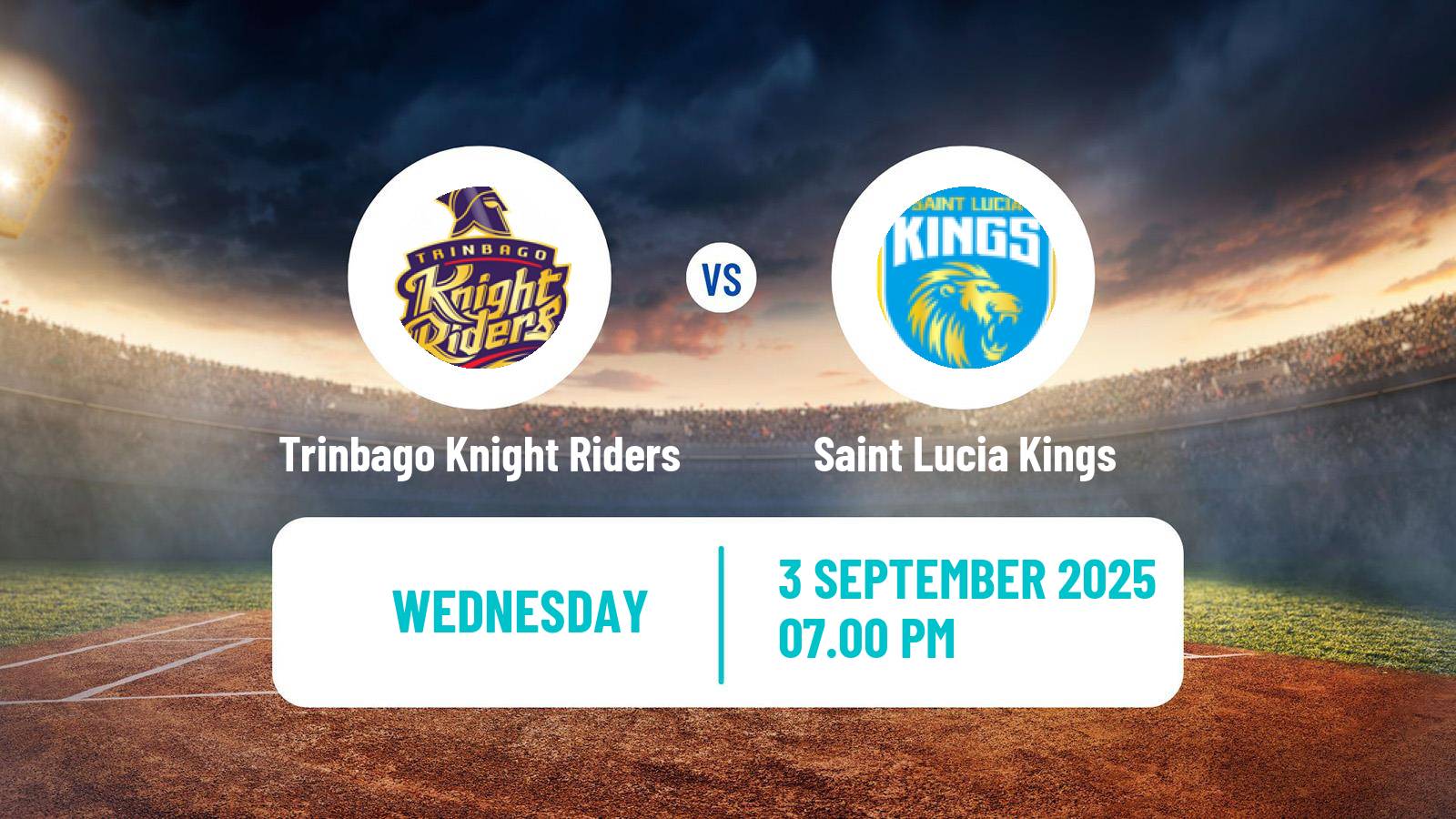 Cricket Caribbean Premier League Cricket Trinbago Knight Riders - Saint Lucia Kings