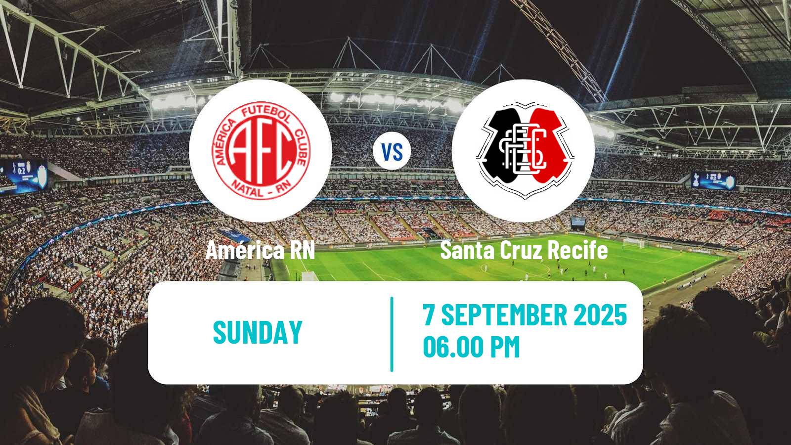 Soccer Brazilian Serie D América RN - Santa Cruz Recife