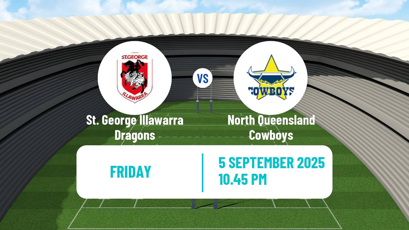 Rugby league Australian Premiership Rugby League Women St. George Illawarra Dragons - North Queensland Cowboys