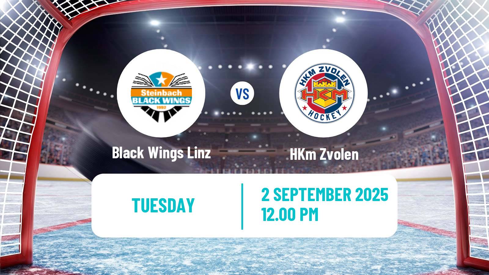 Hockey Club Friendly Ice Hockey Black Wings Linz - Zvolen