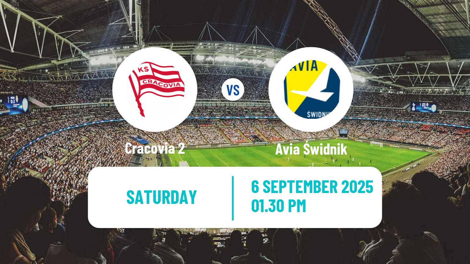 Soccer Polish Division 3 - Group IV Cracovia 2 - Avia Świdnik