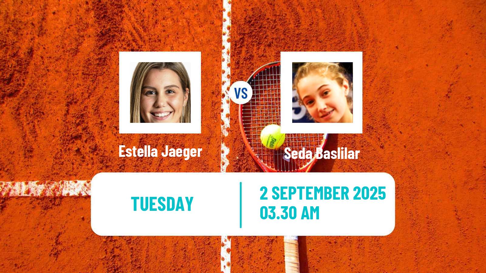 Tennis ITF W15 Dinard Women Estella Jaeger - Seda Baslilar
