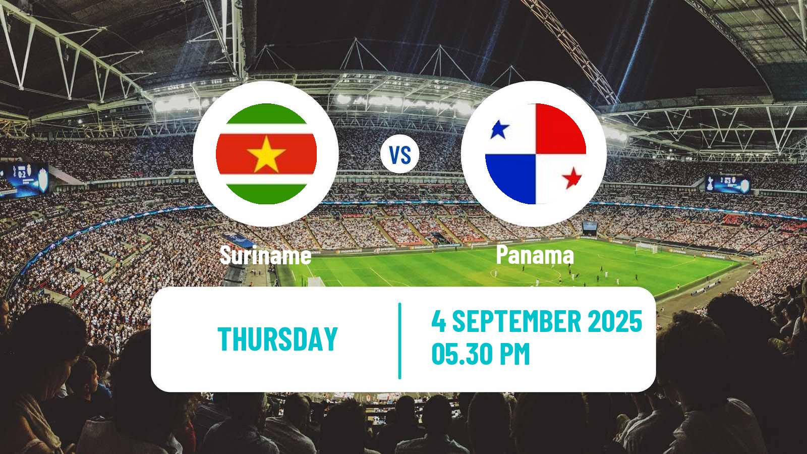 Soccer FIFA World Cup Suriname - Panama