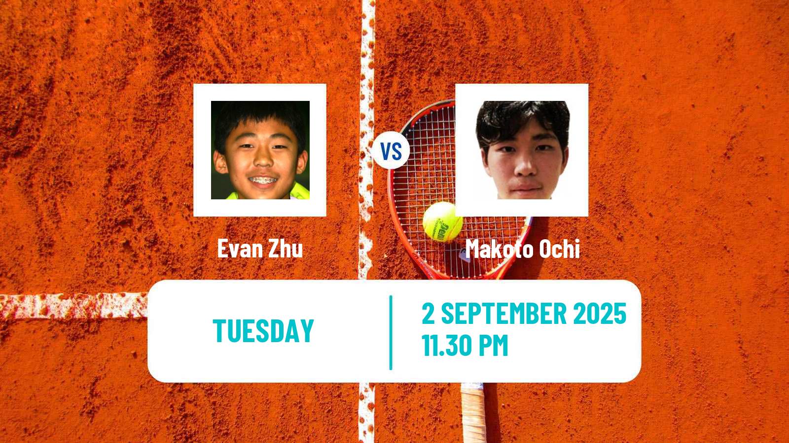 Tennis ITF M15 Hong Kong 4 Men 2025 Evan Zhu - Makoto Ochi