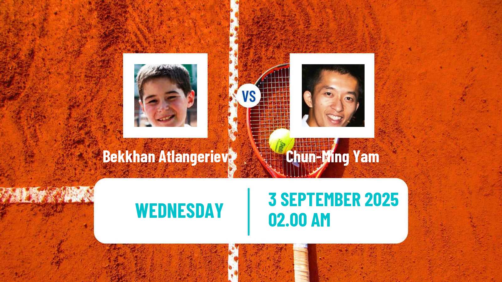 Tennis ITF M15 Hong Kong 4 Men 2025 Bekkhan Atlangeriev - Chun-Ming Yam