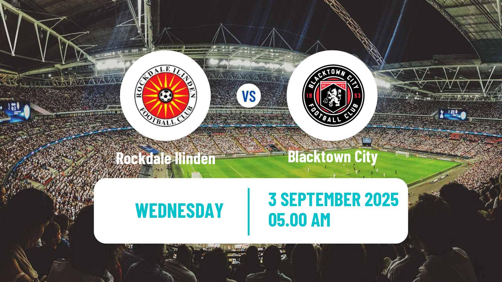 Soccer Australian NPL NSW Rockdale Ilinden - Blacktown City
