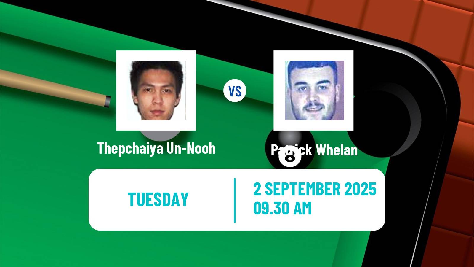 Snooker Grand Prix Thepchaiya Un-Nooh - Patrick Whelan