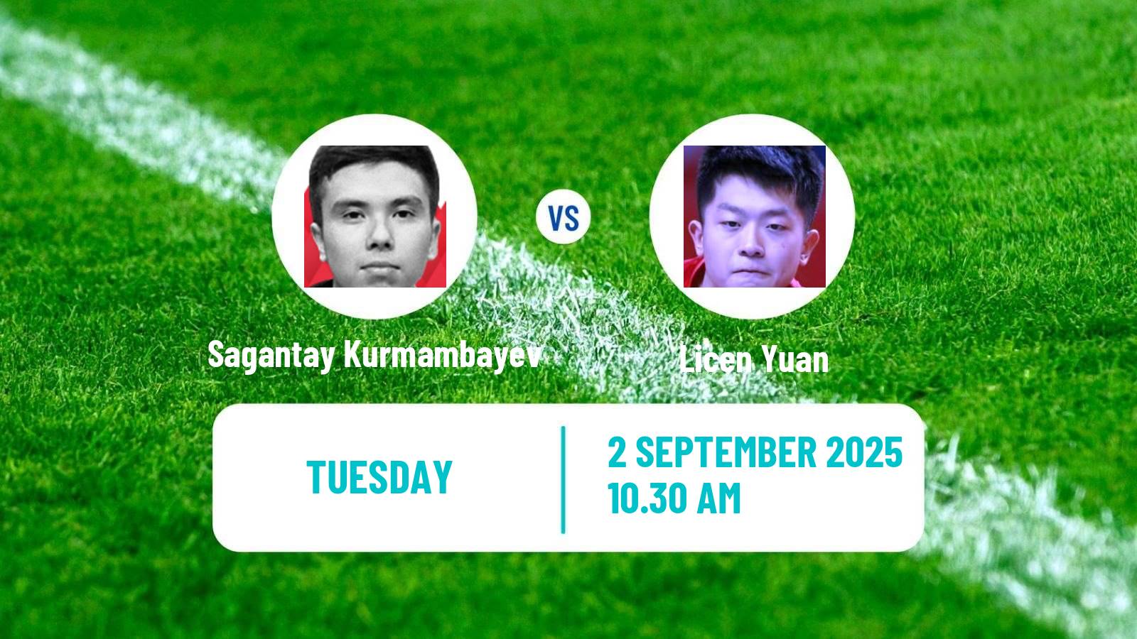 Table tennis Wtt Contender Almaty Men Sagantay Kurmambayev - Licen Yuan