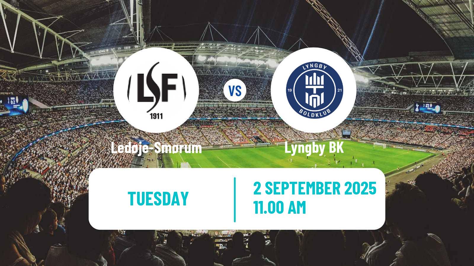Soccer Danish Landspokal Cup Ledøje-Smørum - Lyngby BK