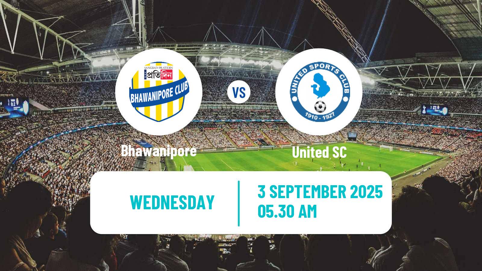 Soccer Calcutta Premier Division Bhawanipore - United SC