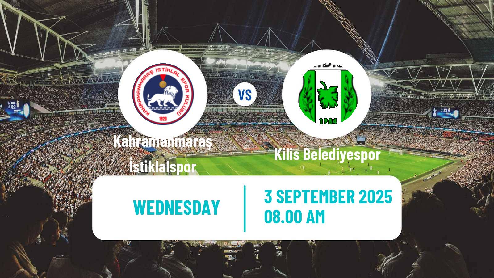 Soccer Turkish Cup Kahramanmaraş İstiklalspor - Kilis Belediyespor