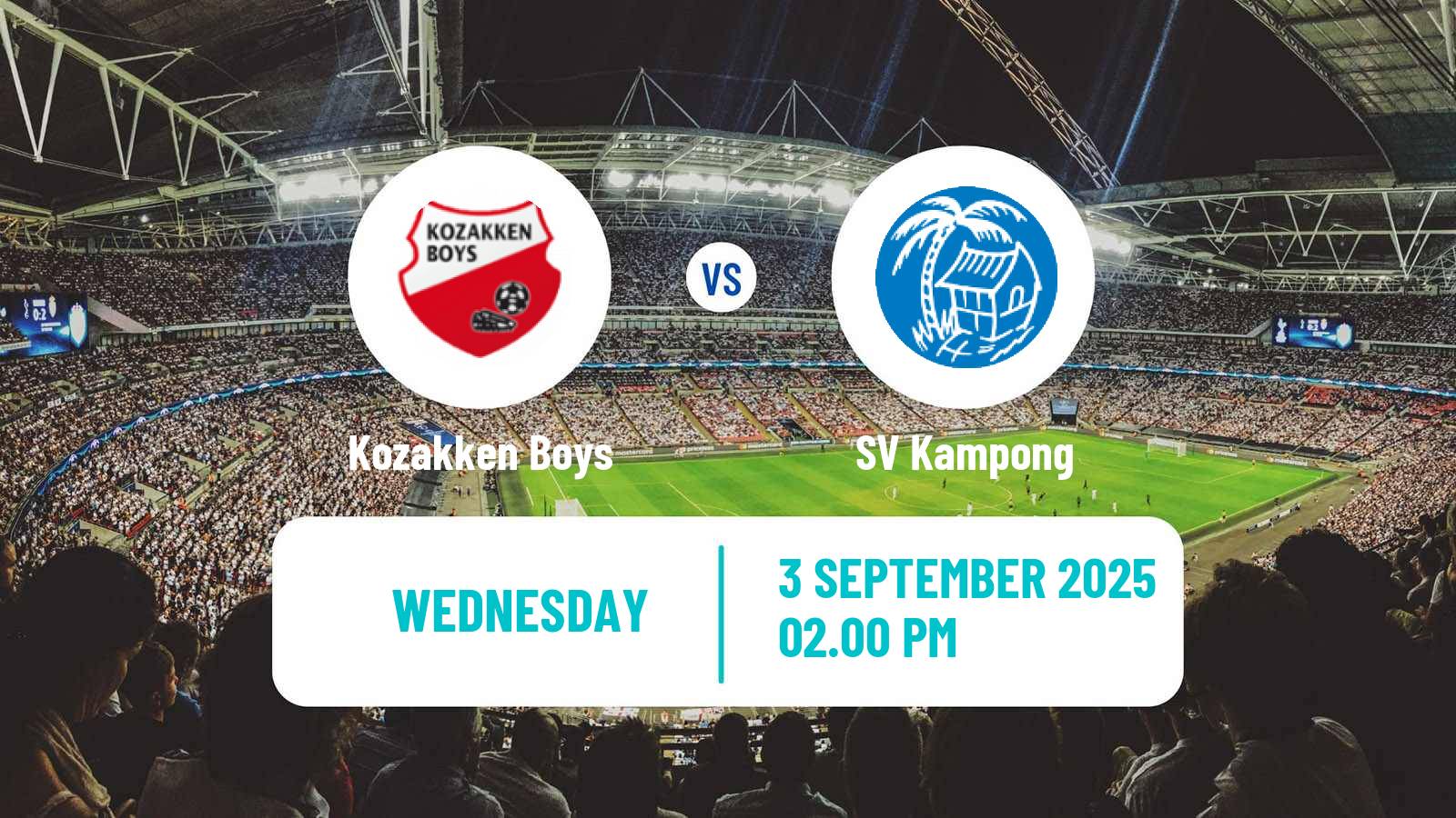 Soccer Dutch KNVB Beker Kozakken Boys - Kampong