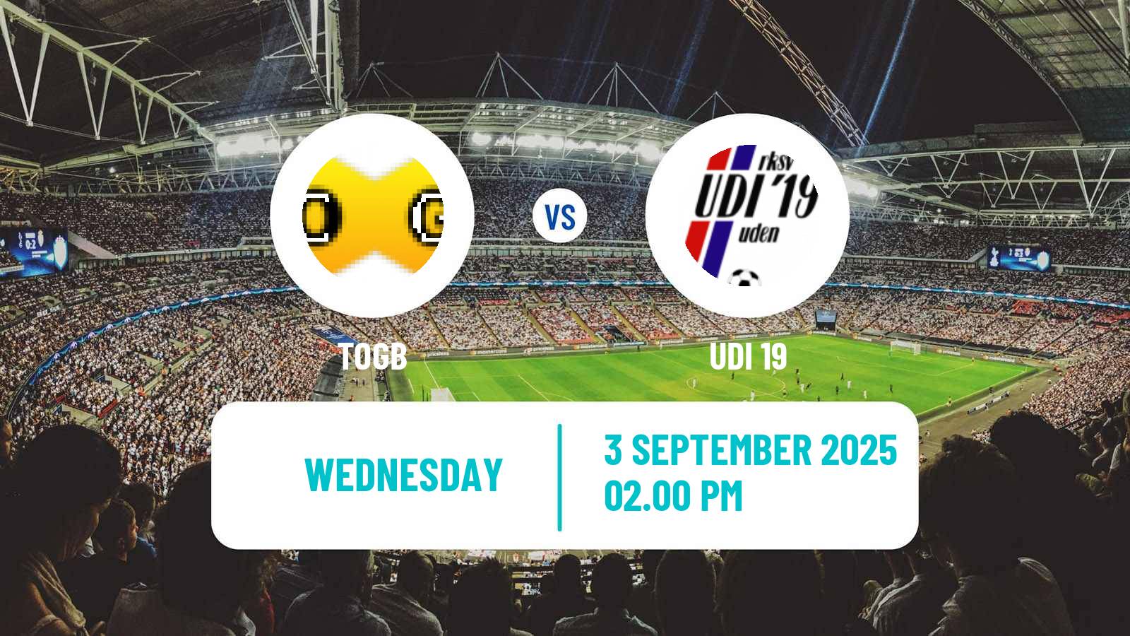 Soccer Dutch KNVB Beker TOGB - UDI 19