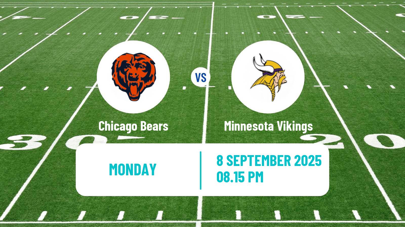 American football NFL Chicago Bears - Minnesota Vikings