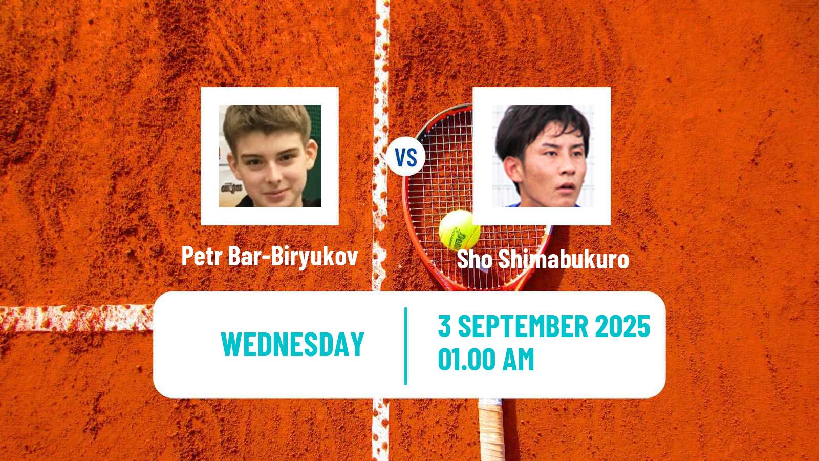 Tennis Shanghai Challenger Men Petr Bar-Biryukov - Sho Shimabukuro