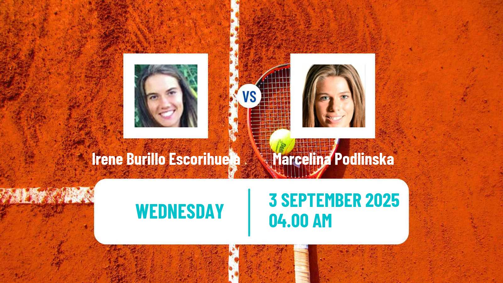 Tennis ITF W75 Vienna Women Irene Burillo Escorihuela - Marcelina Podlinska