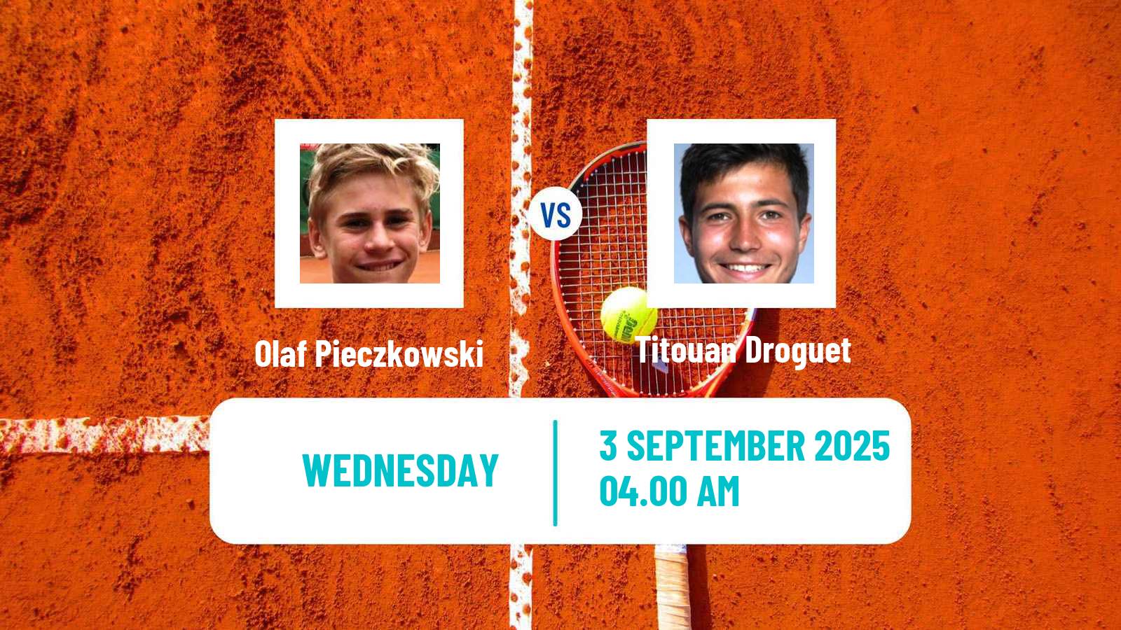 Tennis Cassis Challenger Men Olaf Pieczkowski - Titouan Droguet