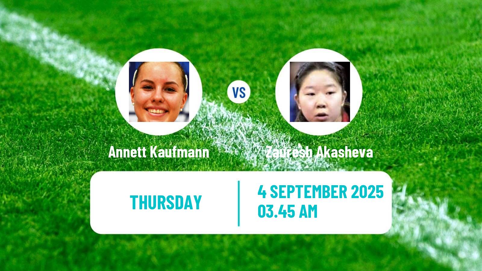Table tennis Wtt Contender Almaty Women Annett Kaufmann - Zauresh Akasheva