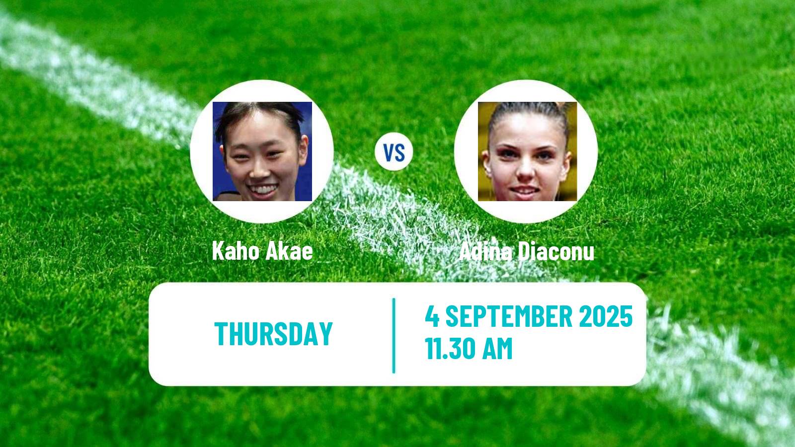 Table tennis Wtt Contender Almaty Women Kaho Akae - Adina Diaconu