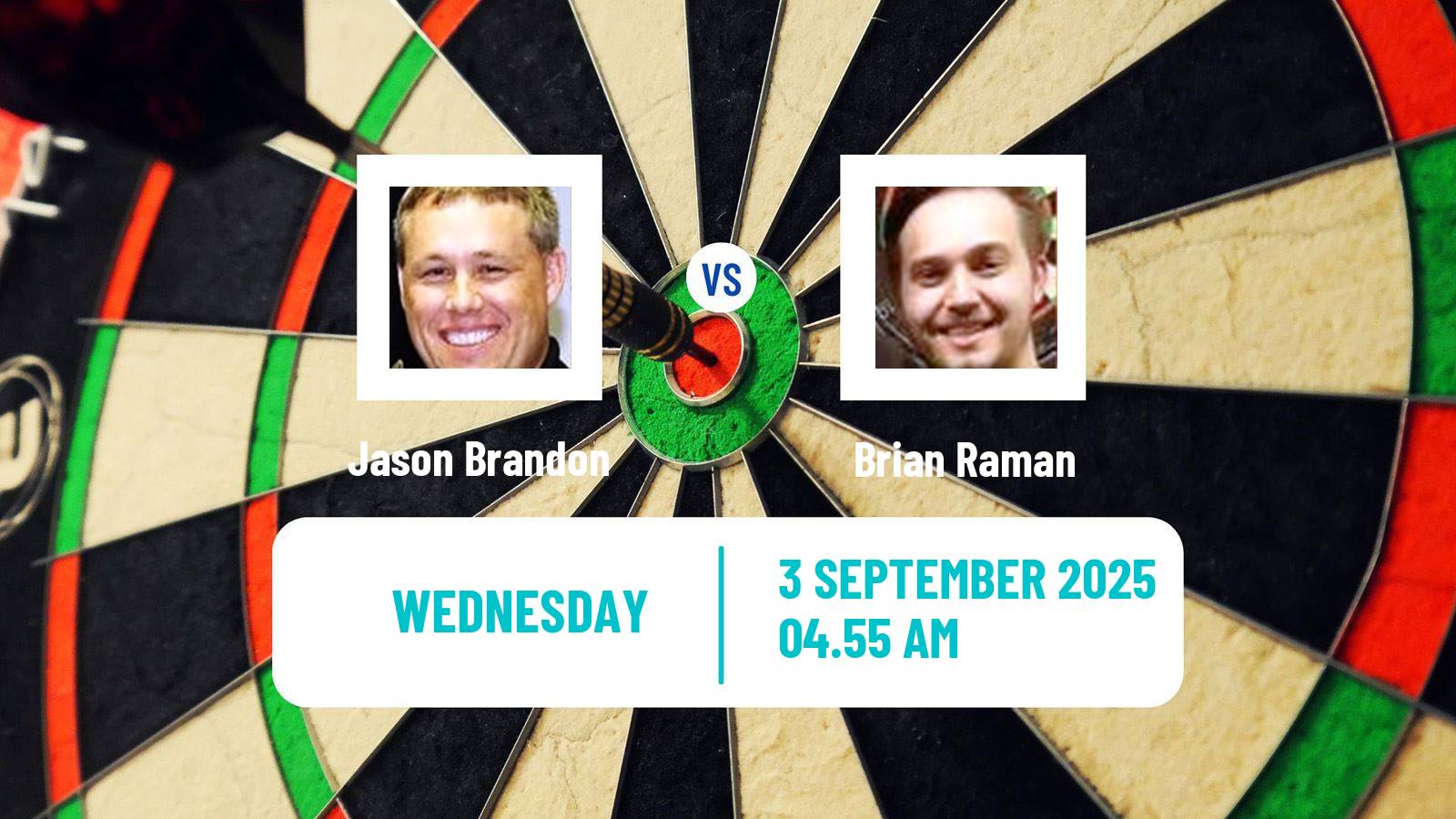 Darts Modus Super Series Jason Brandon - Brian Raman