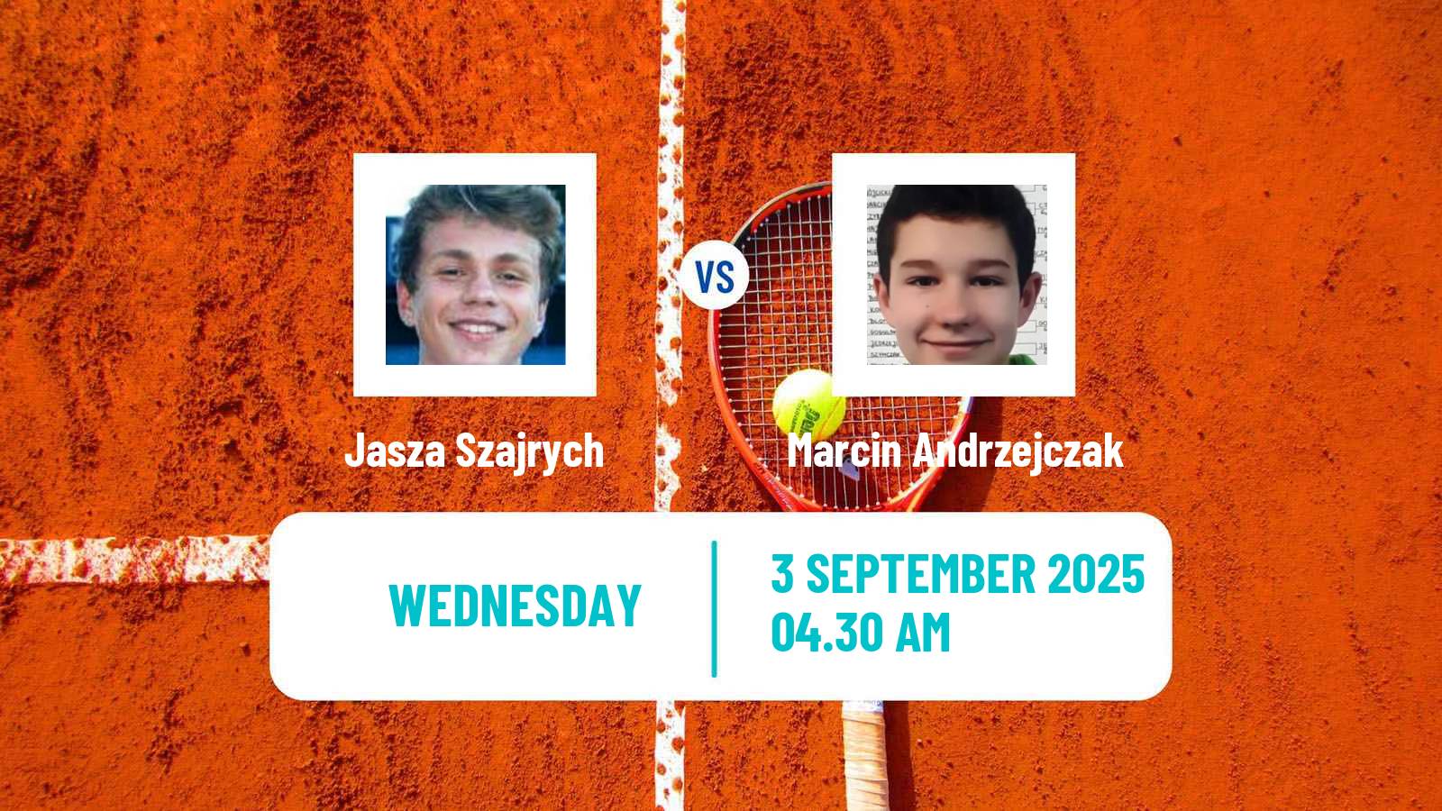Tennis ITF M15 Szczawno Men Jasza Szajrych - Marcin Andrzejczak