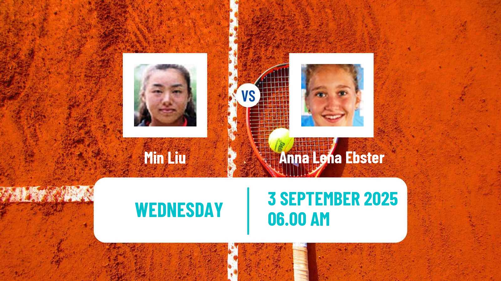 Tennis ITF W15 Dinard Women Min Liu - Anna Lena Ebster