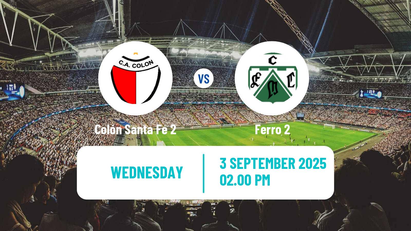 Soccer Argentinian Reserve League Colón Santa Fe 2 - Ferro 2