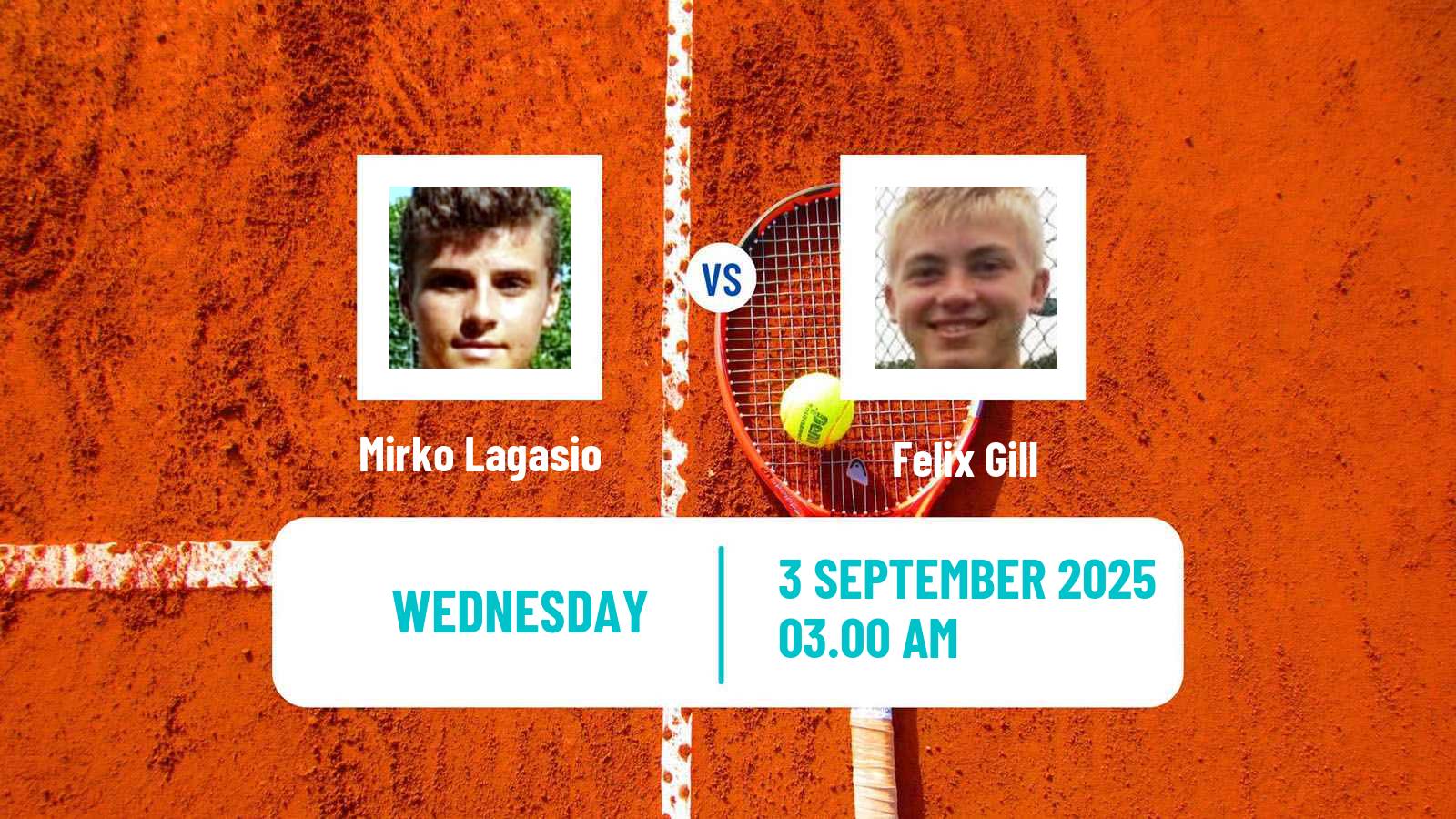 Tennis ITF M15 Kursumlijska Banja 15 Men Mirko Lagasio - Felix Gill