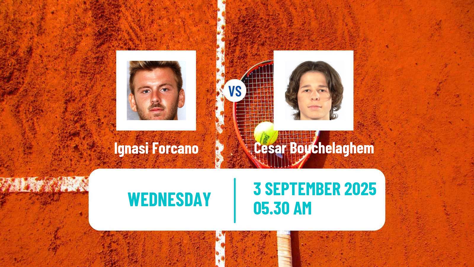 Tennis ITF M15 Monastir 33 Men Ignasi Forcano - Cesar Bouchelaghem