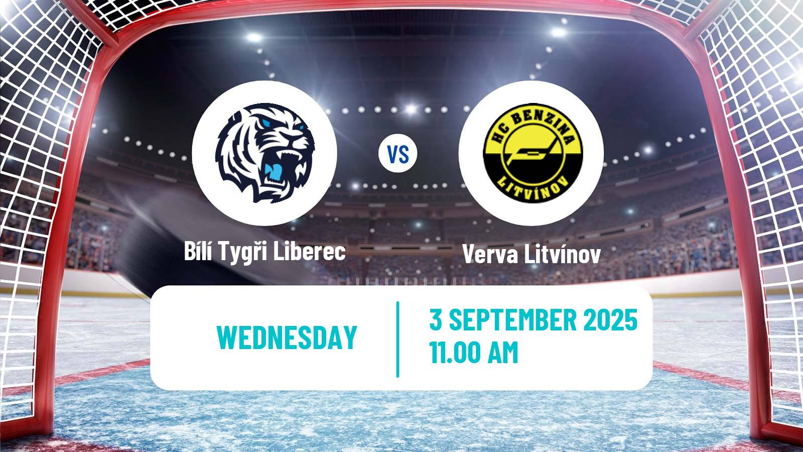 Hockey Club Friendly Ice Hockey Bílí Tygři Liberec - Verva Litvínov