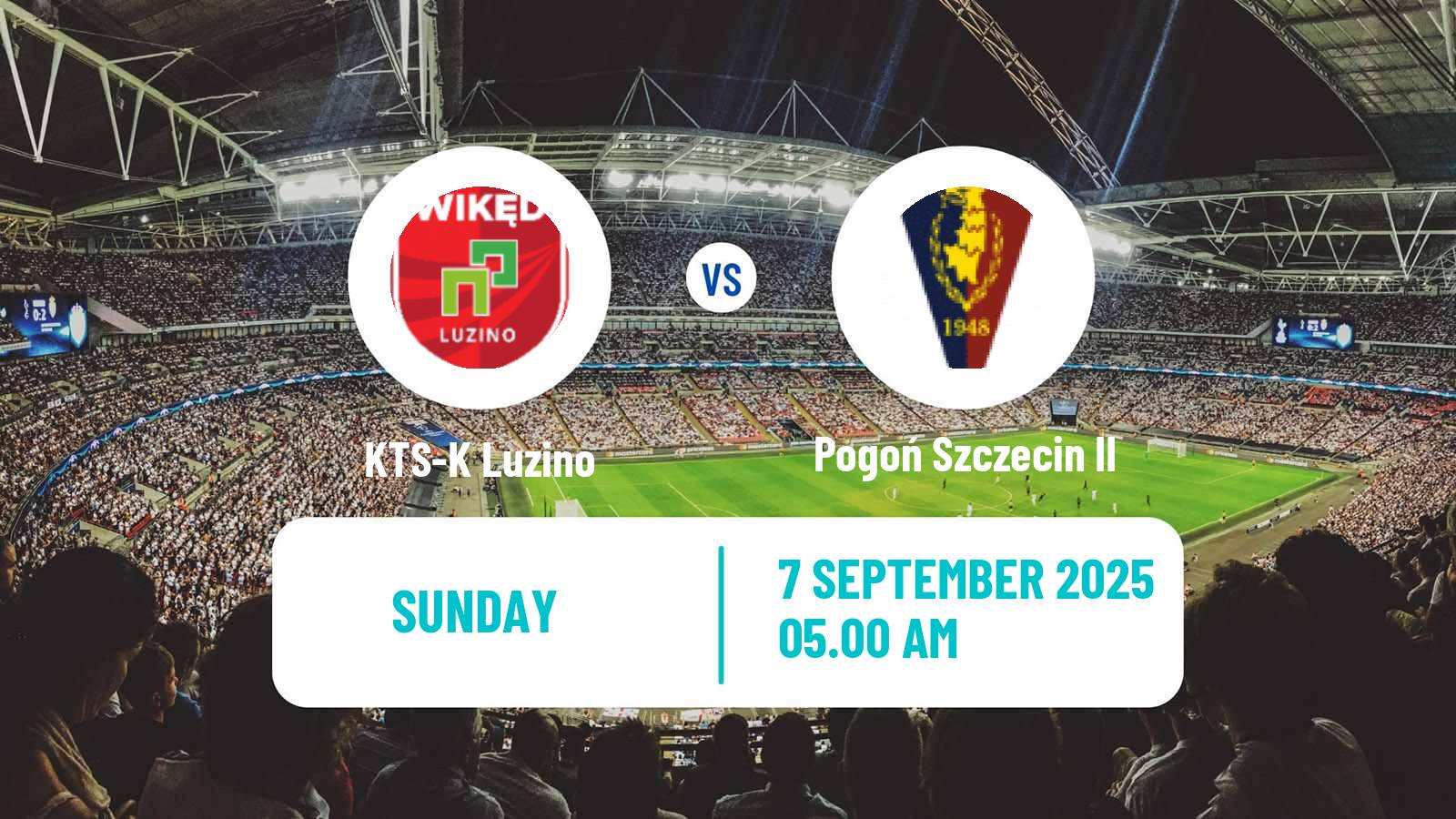 Soccer Polish Division 3 - Group II Luzino - Pogoń Szczecin II