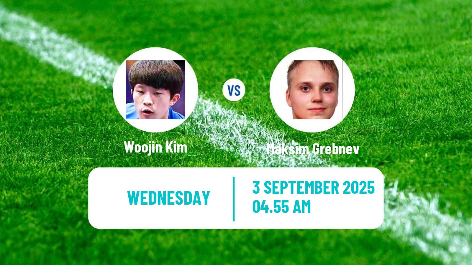 Table tennis Wtt Contender Almaty Men Woojin Kim - Maksim Grebnev