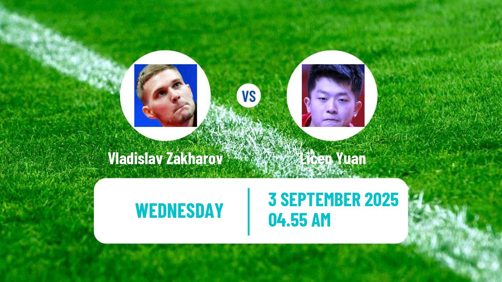 Table tennis Wtt Contender Almaty Men Vladislav Zakharov - Licen Yuan