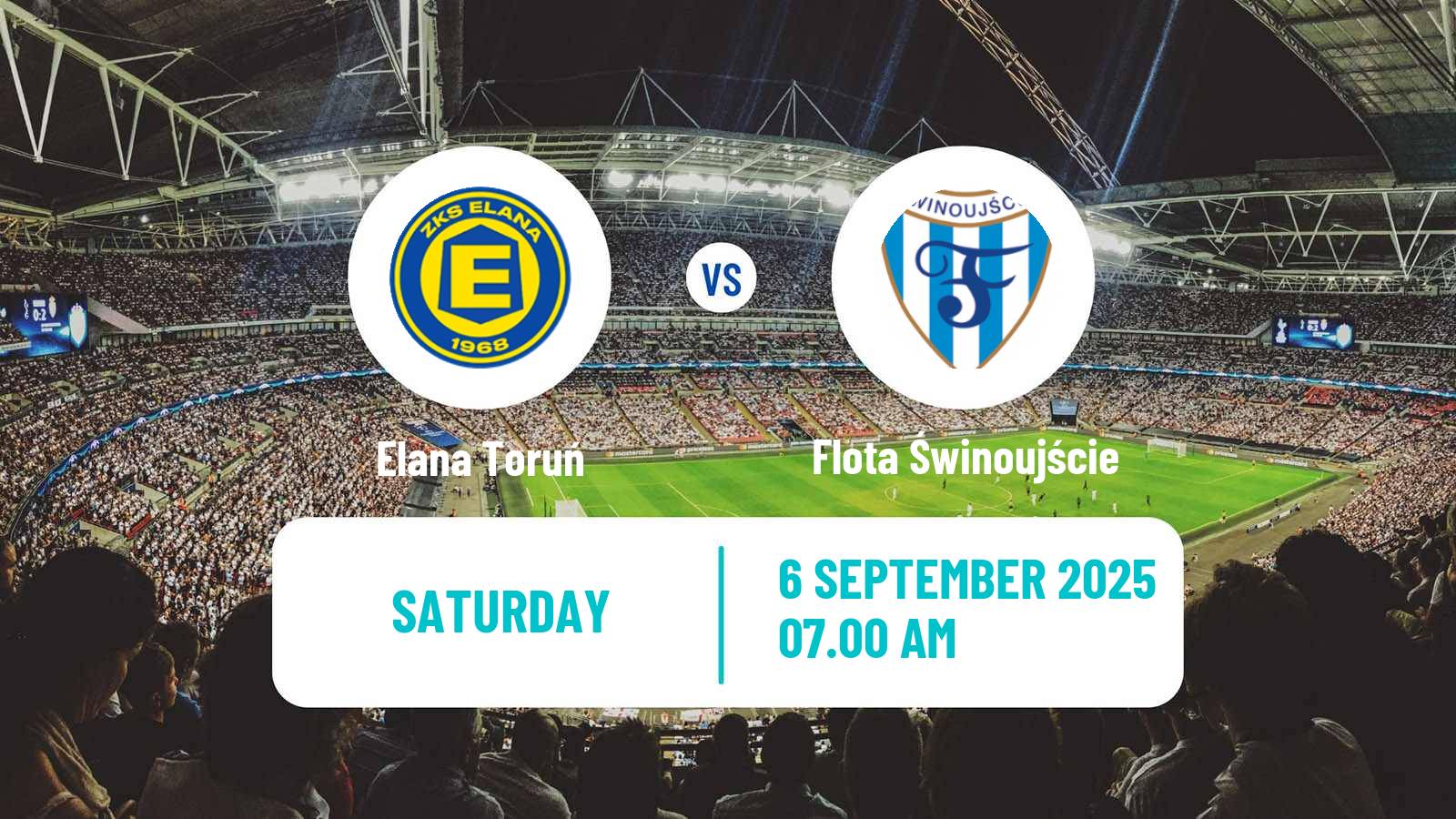 Soccer Polish Division 3 - Group II Elana Toruń - Flota Świnoujście