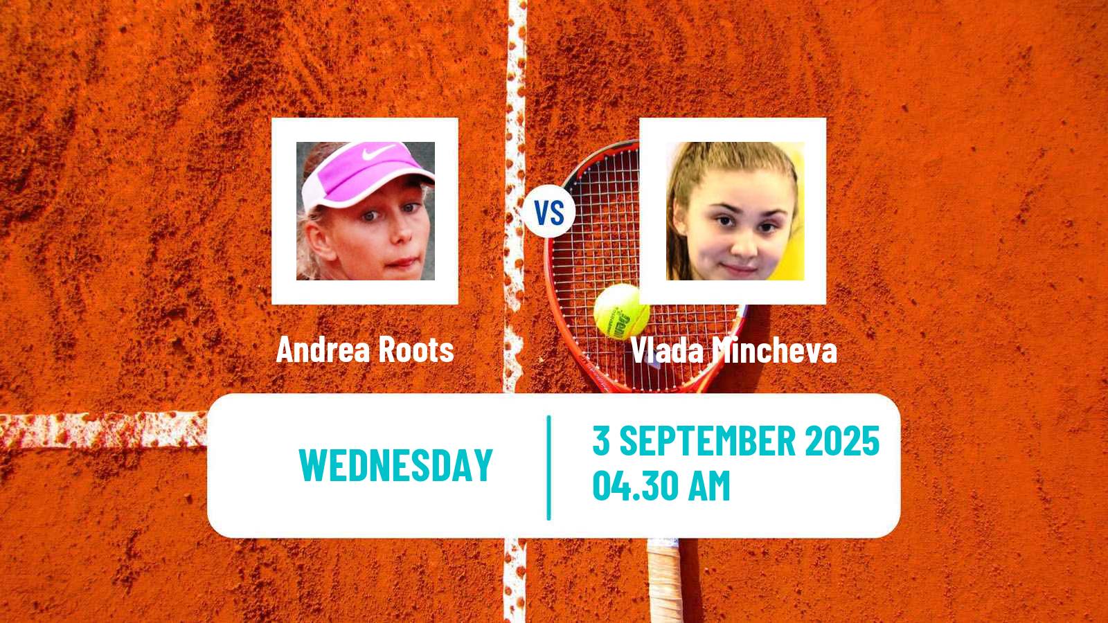 Tennis ITF W15 Monastir 32 Women Andrea Roots - Vlada Mincheva