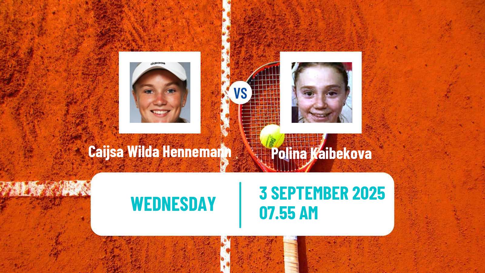 Tennis ITF W50 Saint Palais Sur Mer Women Caijsa Wilda Hennemann - Polina Kaibekova