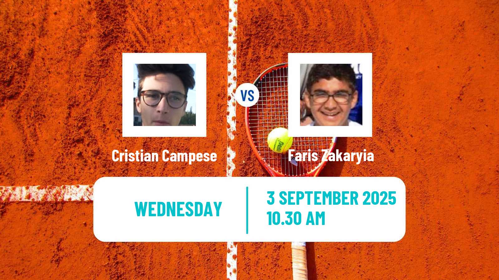 Tennis ITF M15 Hurghada Men Cristian Campese - Faris Zakaryia