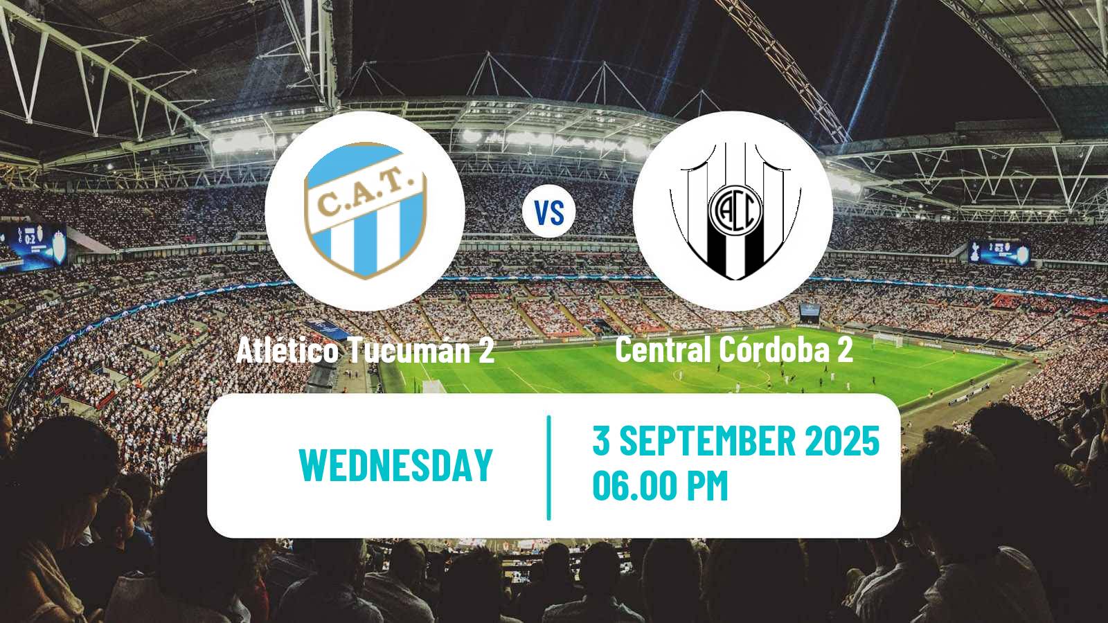 Soccer Argentinian Reserve League Atlético Tucumán 2 - Central Córdoba 2